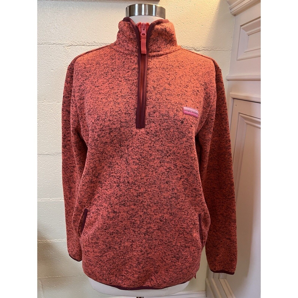 Simple‎ Southern Knit Pull Scarlet Zip Pullover Women's Medium